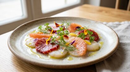 découvrez une recette élégante de carpaccio de saint-jacques, idéale pour impressionner vos invités à noël tout en maîtrisant votre budget.