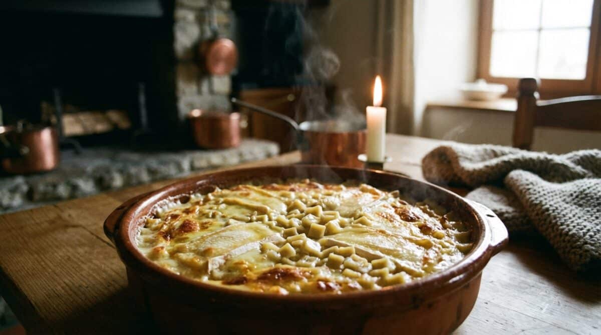 découvrez ce gratin savoyard express aux crozets et reblochon coulant, une recette gourmande et réconfortante parfaite pour réchauffer vos soirées d’hiver en toute simplicité.