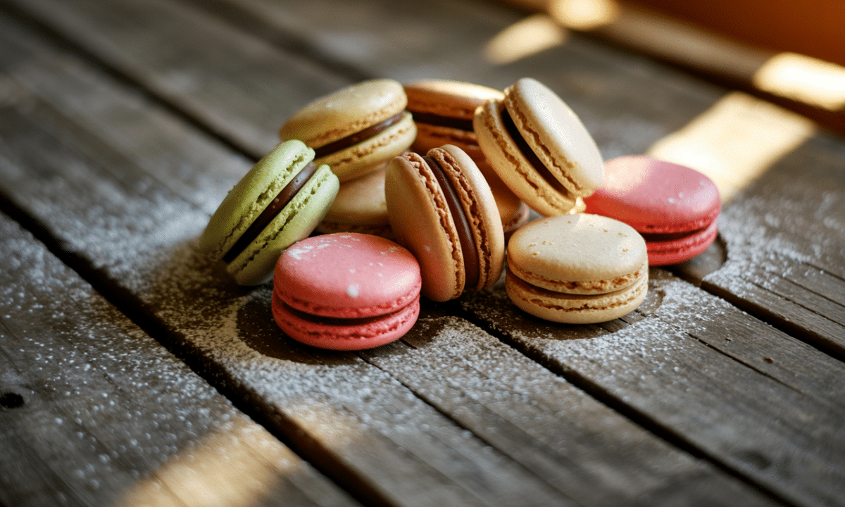 découvrez la recette irrésistible de macarons aux amandes et noisettes de cyril lignac, parfaite pour régaler vos papilles avec une douceur gourmande et raffinée.