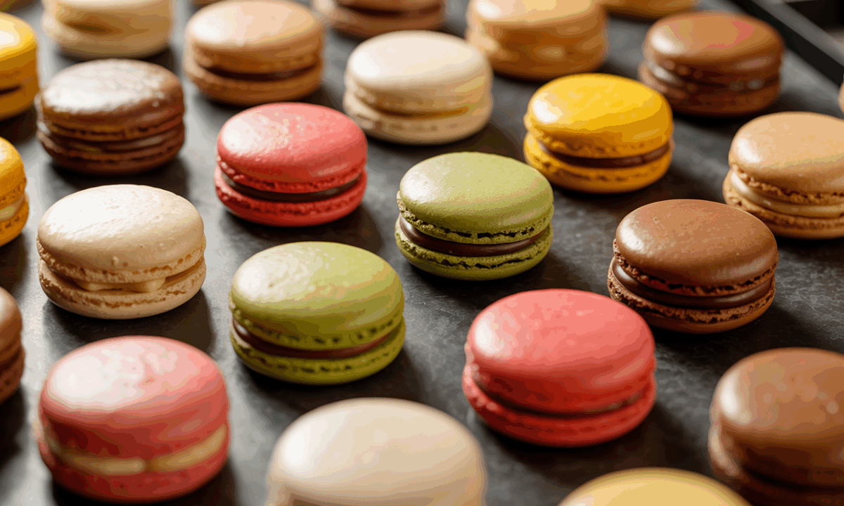 découvrez la recette exclusive de cyril lignac pour des macarons aux amandes et noisettes, fondants et irrésistibles, à réaliser facilement chez vous.