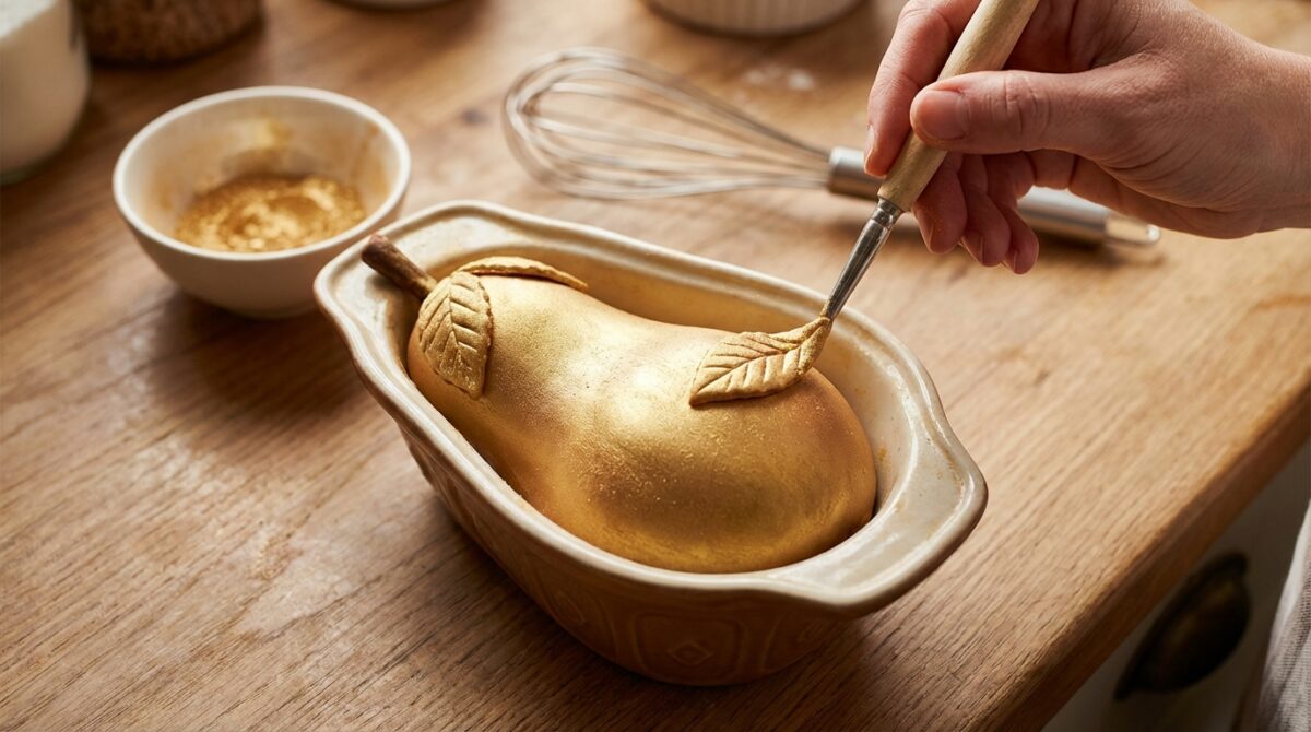 découvrez notre fondant aux poires, alliant un cœur fondant délicat à une croûte dorée et croustillante, pour un dessert élégant et plein de douceur.