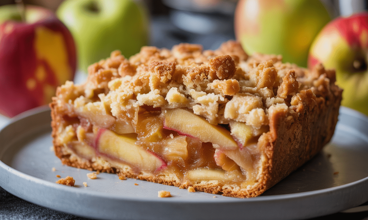 découvrez notre recette facile de gâteau crumble aux pommes maison, alliant un fondant fruité et un croustillant gourmand pour un goûter rapide et délicieux.