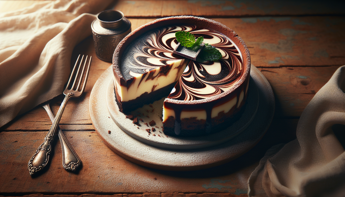 Cheesecake Chocolat Marbré