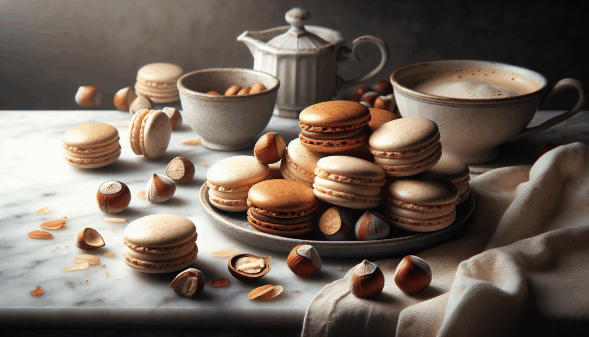 Macarons aux amandes et noisettes par Cyril Lignac