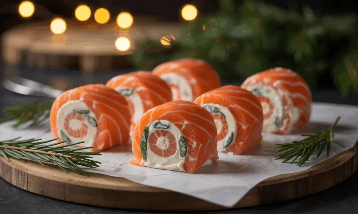 bûchettes saumon & fromage frais a deguster