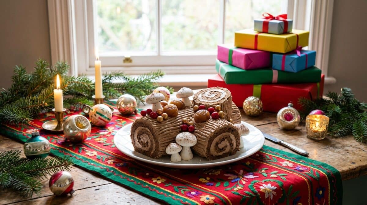 découvrez la bûche aux marrons la plus magique de noël : crémeuse, parfumée et encore meilleure préparée la veille pour un dessert inoubliable.