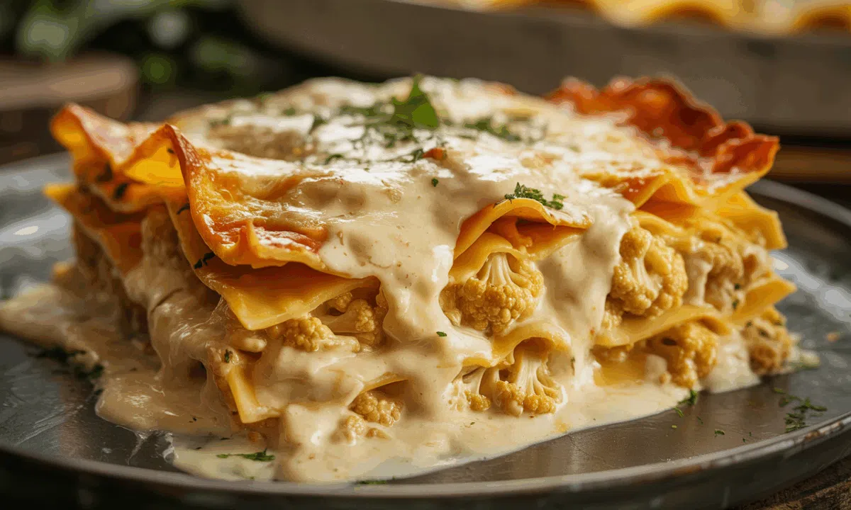 La meilleure astuce de l’hiver : des lasagnes chou-fleur crémeuses avec une béchamel… (vous n’allez plus jamais faire autrement)
