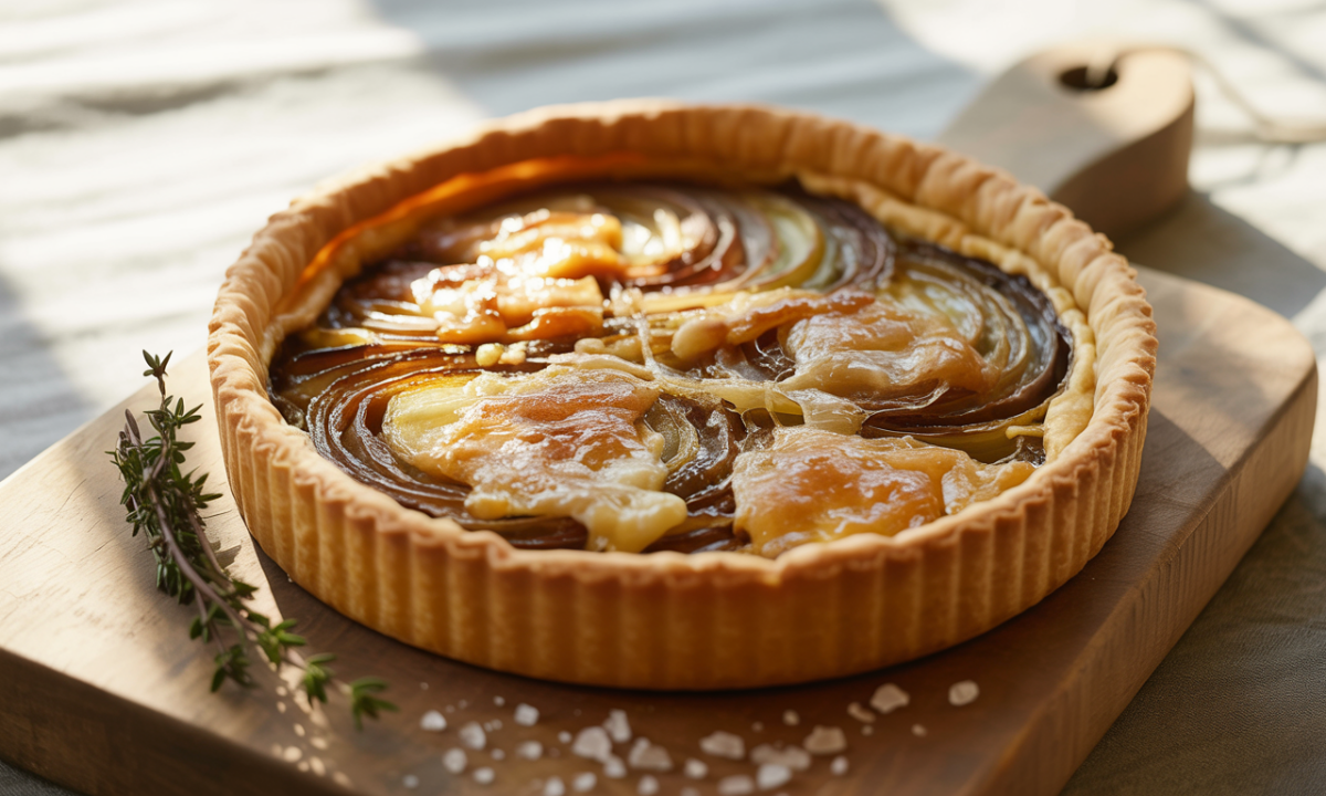 découvrez la tarte à l’oignon et au reblochon, une délicieuse fusion qui ravira les amateurs de fromage avec un concentré de saveurs et un pur moment de réconfort.