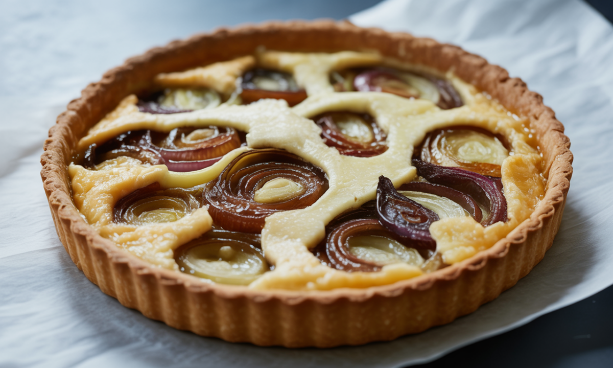 découvrez la tarte à l’oignon et au reblochon, un délice fondant qui ravira tous les amateurs de fromage. un plat réconfortant, idéal pour les gourmands en quête de saveurs authentiques.