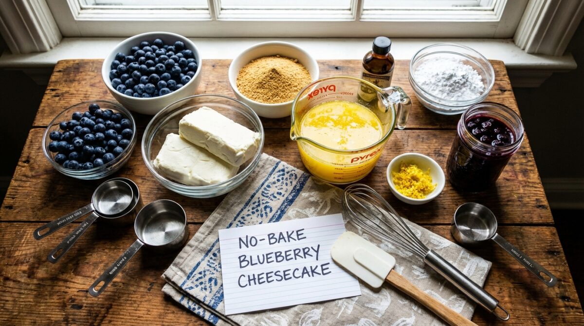 découvrez notre recette rapide de cheesecake sans cuisson aux myrtilles, prête en 15 minutes pour un dessert délicieux et bluffant à partager en famille ou entre amis.
