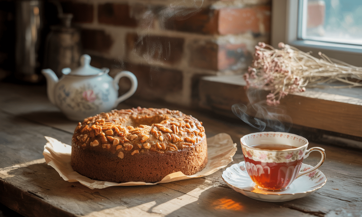 découvrez le gâteau aux marrons de julie andrieu, un dessert fondant et savoureux qui évoque les recettes secrètes et réconfortantes de nos grands-mères.