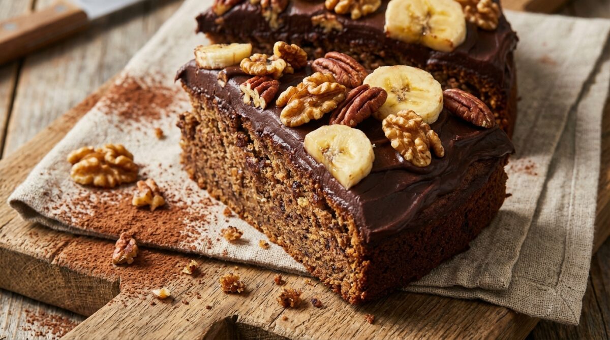 découvrez le gâteau banane-chocolat fondant, rapide à préparer et inratable, la recette que tout le monde adore pour un dessert gourmand et facile.