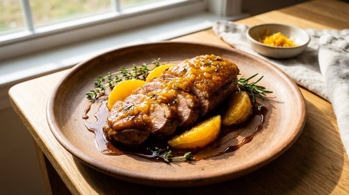 découvrez le magret à l’orange revisité, une recette fondante alliant la douceur des agrumes et la subtilité du miel pour un plat savoureux et inédit.