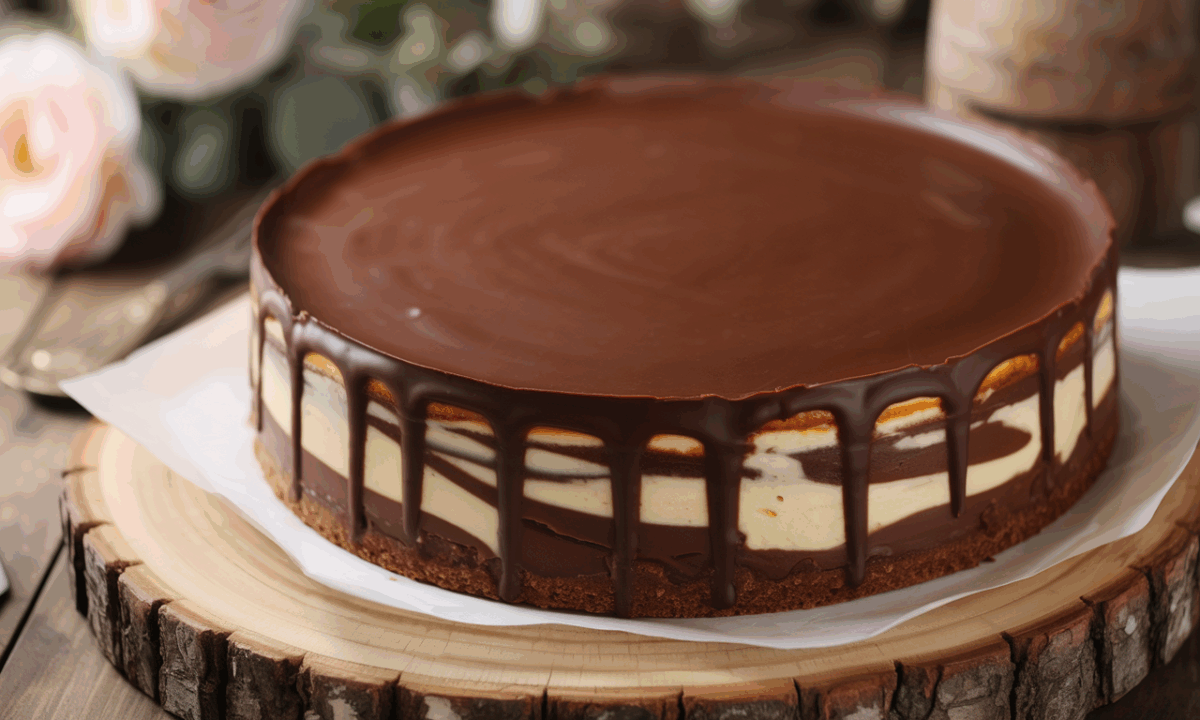 Testé ce week-end : ce cheesecake chocolat marbré est parti en 5 minutes, succès garanti à toutes les tables