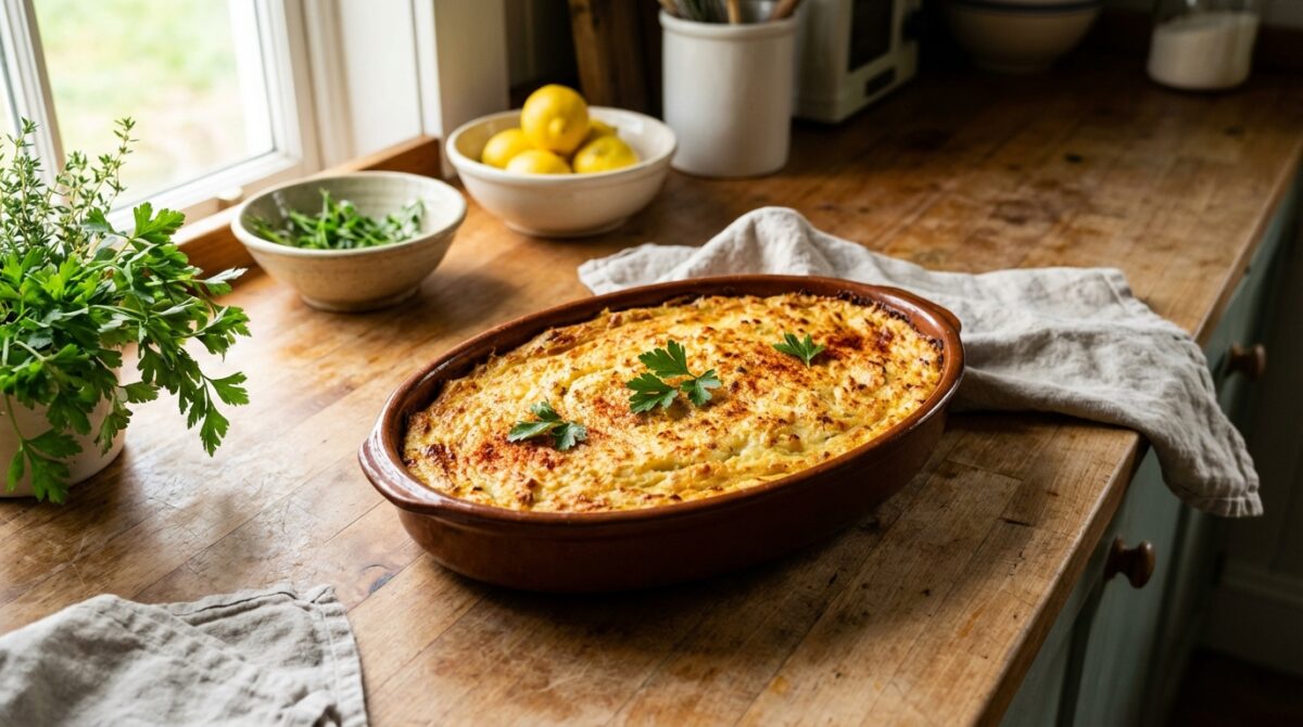 découvrez une brandade de cabillaud délicate, revisitant avec finesse ce grand classique de la cuisine française pour une expérience gourmande et légère.