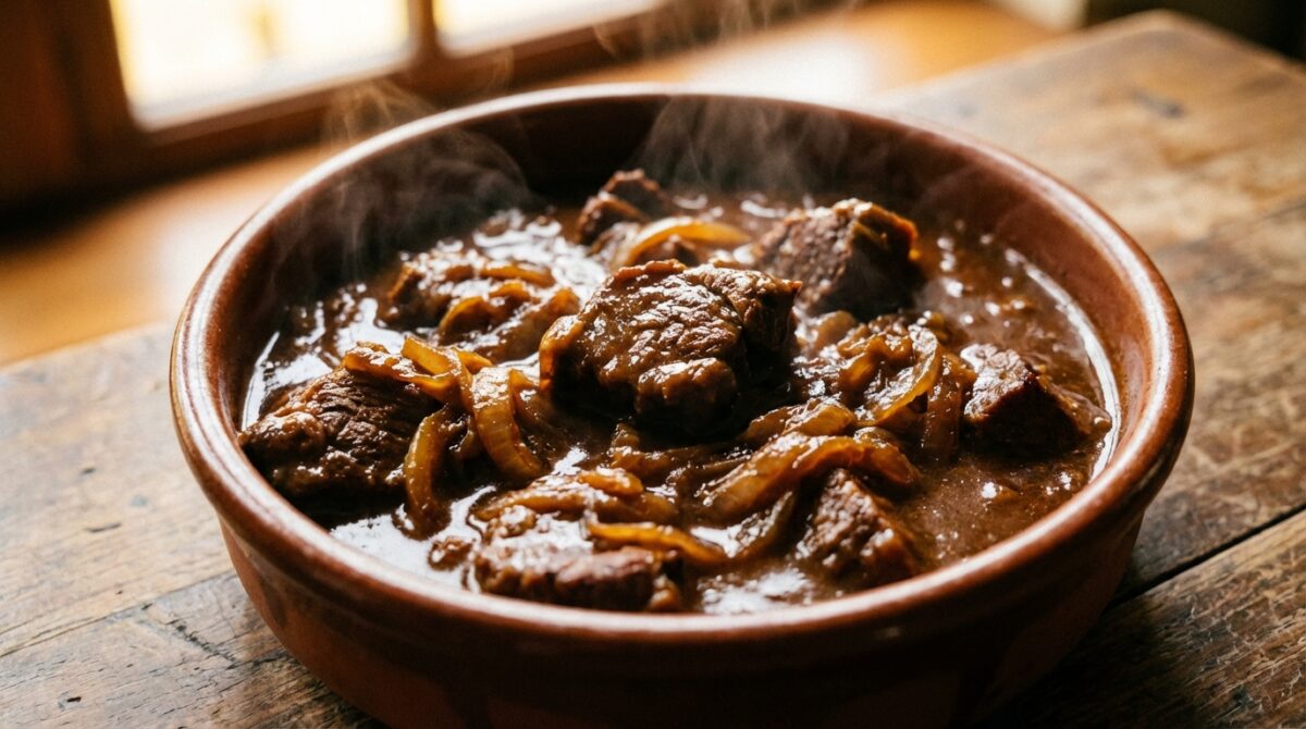 découvrez la carbonnade flamande, ce plat mijoté traditionnel des ch’tis, riche en saveurs et parfait pour réchauffer les cœurs lors des journées fraîches.