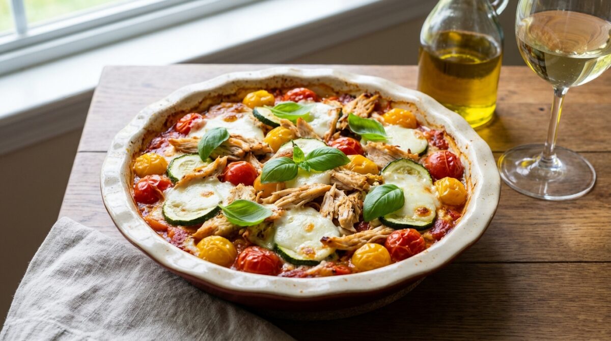 savourez nos lasagnes au poulet, courgettes et tomates, une recette simple et délicieuse pour un repas gourmand et rapide à préparer.