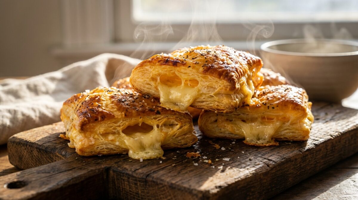 découvrez nos feuilletés au fromage ultra simples, croustillants et prêts en quelques minutes, parfaits pour un apéritif rapide et savoureux.