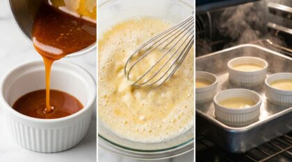 découvrez la recette du flan aux œufs à la vanille, un dessert doux, crémeux et intemporel qui ravira petits et grands à chaque repas.