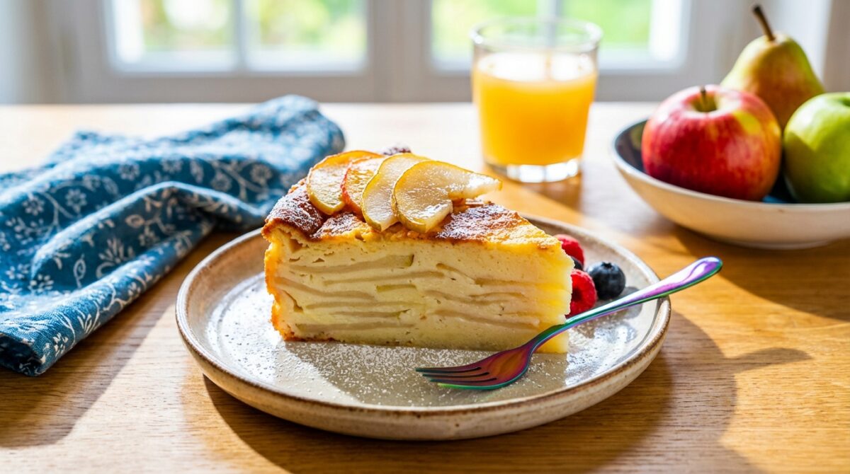 découvrez notre gâteau invisible pomme-poire, un dessert léger et fondant, idéal pour une touche de douceur subtile et savoureuse.