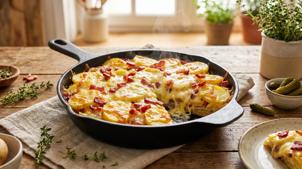 découvrez notre recette originale de gâteau salé tartiflette, une délicieuse idée qui ravira toute la famille lors de vos repas conviviaux.