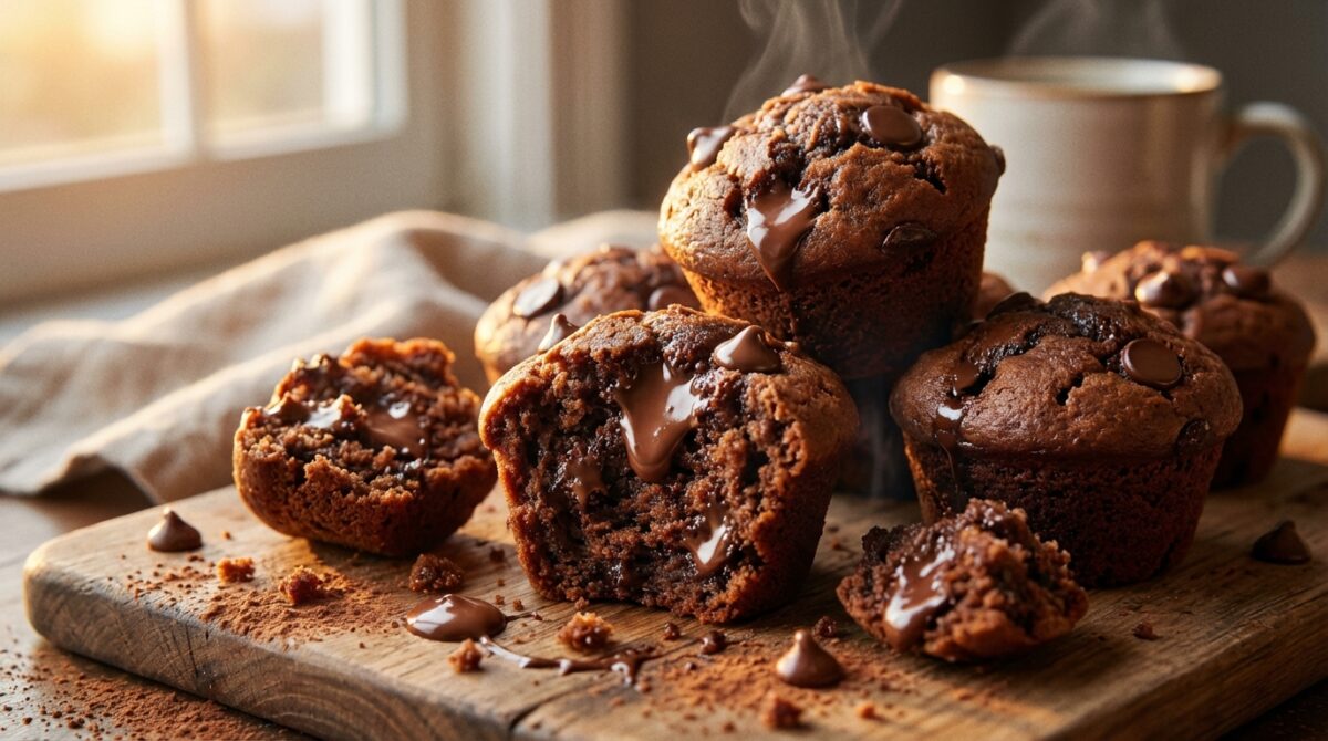 découvrez notre recette irrésistible de mini muffins au chocolat maison, parfaits pour les gourmands qui ne peuvent s'arrêter à un seul !