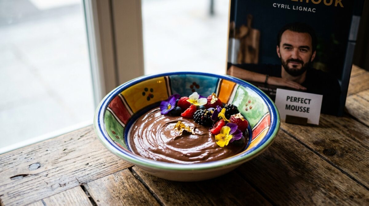 découvrez la recette de la mousse au chocolat parfaite de cyril lignac, alliant simplicité et gourmandise pour un dessert délicieux et facile à réaliser.
