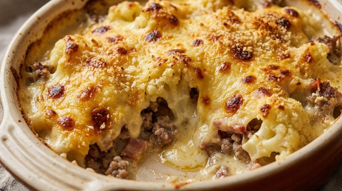 découvrez notre recette cocooning par excellence : un gratin savoureux au chou-fleur et viande, parfait pour des repas réconfortants et gourmands.
