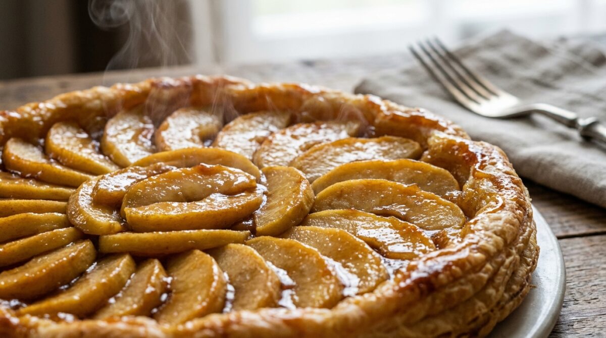 découvrez la recette de la tarte fine aux pommes caramélisées, un dessert maison gourmand et parfumé, parfait pour régaler vos papilles en toute simplicité.