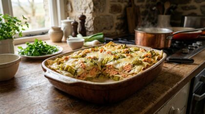 découvrez une recette revisitée de lasagnes au saumon et fondue de poireaux, un plat familial savoureux et original qui séduira tous les gourmands.