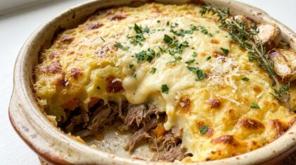 découvrez le savoureux hachis parmentier de canard revisité par cyril lignac, une recette gourmande et facile à réaliser pour régaler toute la famille.