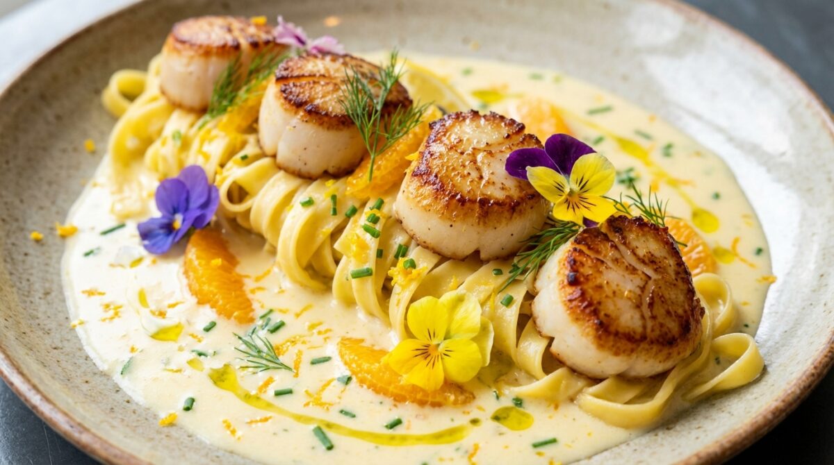 découvrez la recette raffinée des linguine aux saint-jacques, un plat élégant mêlant des saveurs marines délicates pour un repas gourmand et raffiné.