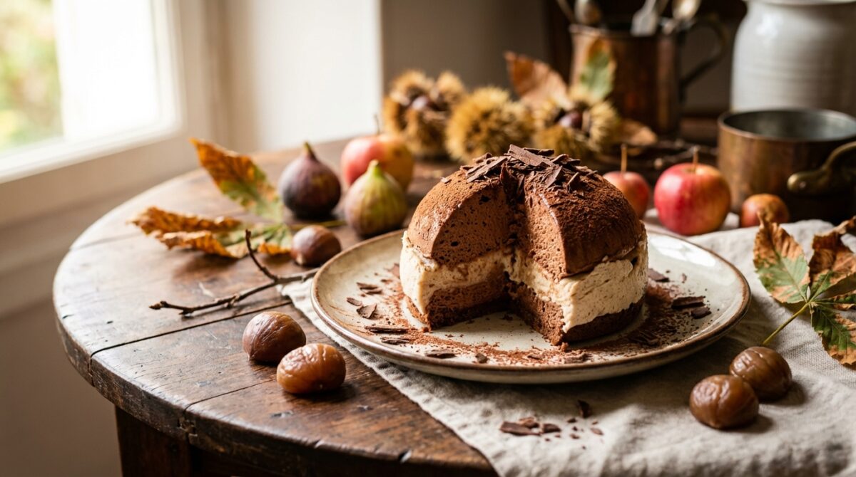 découvrez la recette festive et délicate du merveilleux au chocolat et marrons façon julie andrieu, un dessert gourmand idéal pour vos occasions spéciales.