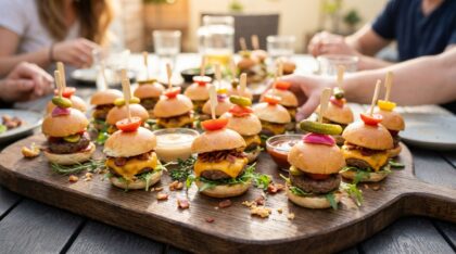 découvrez notre recette facile et conviviale de mini burgers apéro, idéale pour régaler tous vos invités lors de vos moments gourmands.