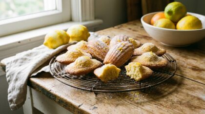 découvrez les madeleines au citron de cyril lignac : moelleuses, dorées et délicieusement acidulées, parfaites pour une pause gourmande.