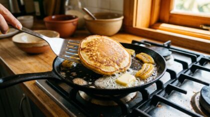 découvrez la recette ultra moelleuse de pancakes à la banane, prête en seulement 10 minutes. parfaite pour un petit-déjeuner gourmand qui séduira toute la famille !