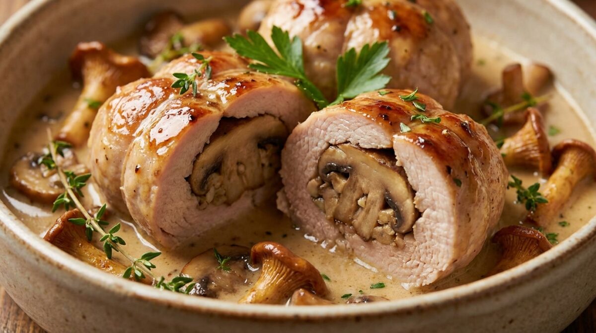 découvrez la recette savoureuse des paupiettes de dinde aux champignons, un plat mijoté délicat et plein de douceur, parfait pour un repas réconfortant.