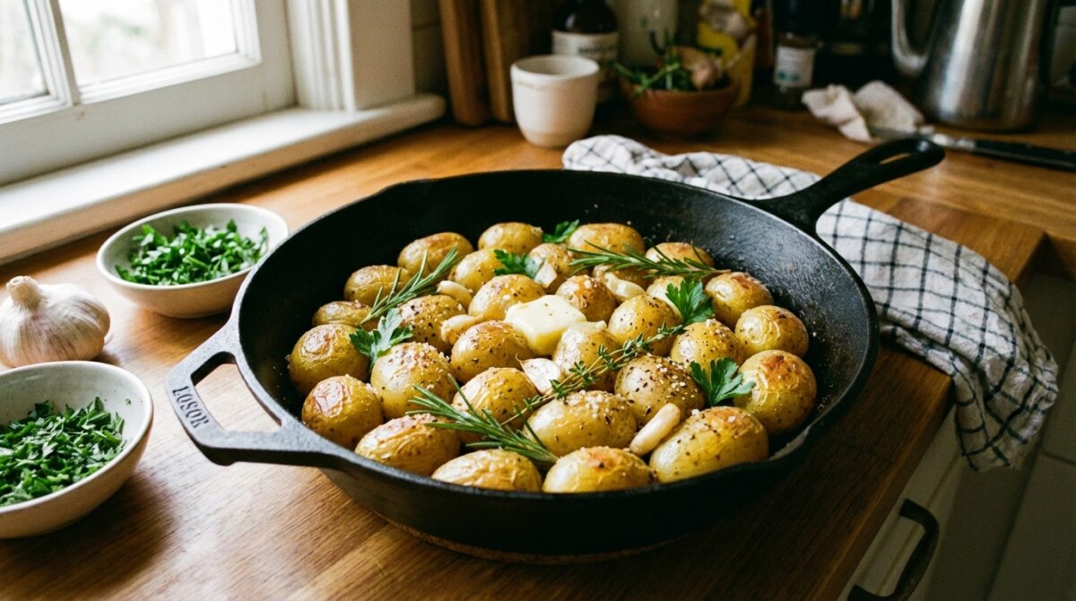 découvrez la recette facile des pommes de terre grelot au beurre d’ail, l’accompagnement savoureux qui sublime toutes vos viandes à chaque repas.