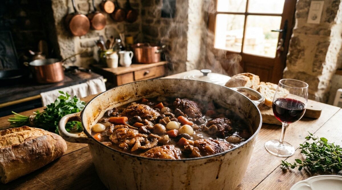 découvrez la recette traditionnelle du poulet cocotte façon grand-mère, un plat réconfortant qui allie saveurs authentiques et simplicité pour un repas chaleureux en famille.