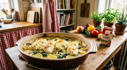 découvrez une recette simple et rapide de gratin de poisson, parfaite pour un dîner savoureux en toute simplicité.