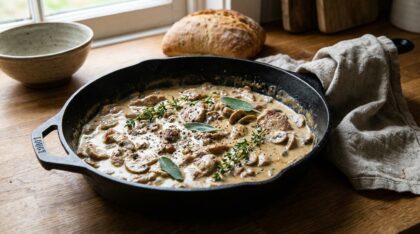 découvrez notre recette facile et gourmande de sauté de porc à la crème et aux champignons, pour un plat fondant et savoureux à partager en famille.