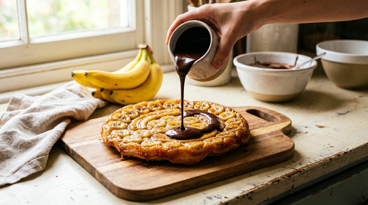 découvrez la tarte banane-chocolat, une alliance parfaite entre douceur fruitée et gourmandise chocolatée, idéale pour toutes vos envies sucrées.