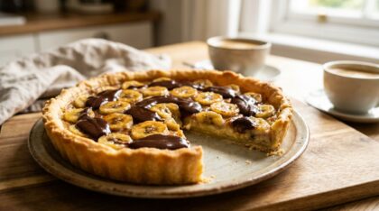 découvrez la tarte banane-chocolat, l'alliance idéale entre la douceur fruitée et la gourmandise chocolatée pour un dessert irrésistible.