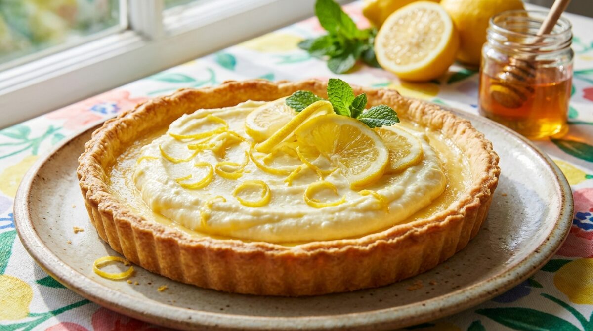 découvrez notre recette légère de tarte ricotta-citron, alliant douceur et acidité pour un dessert frais et savoureux.