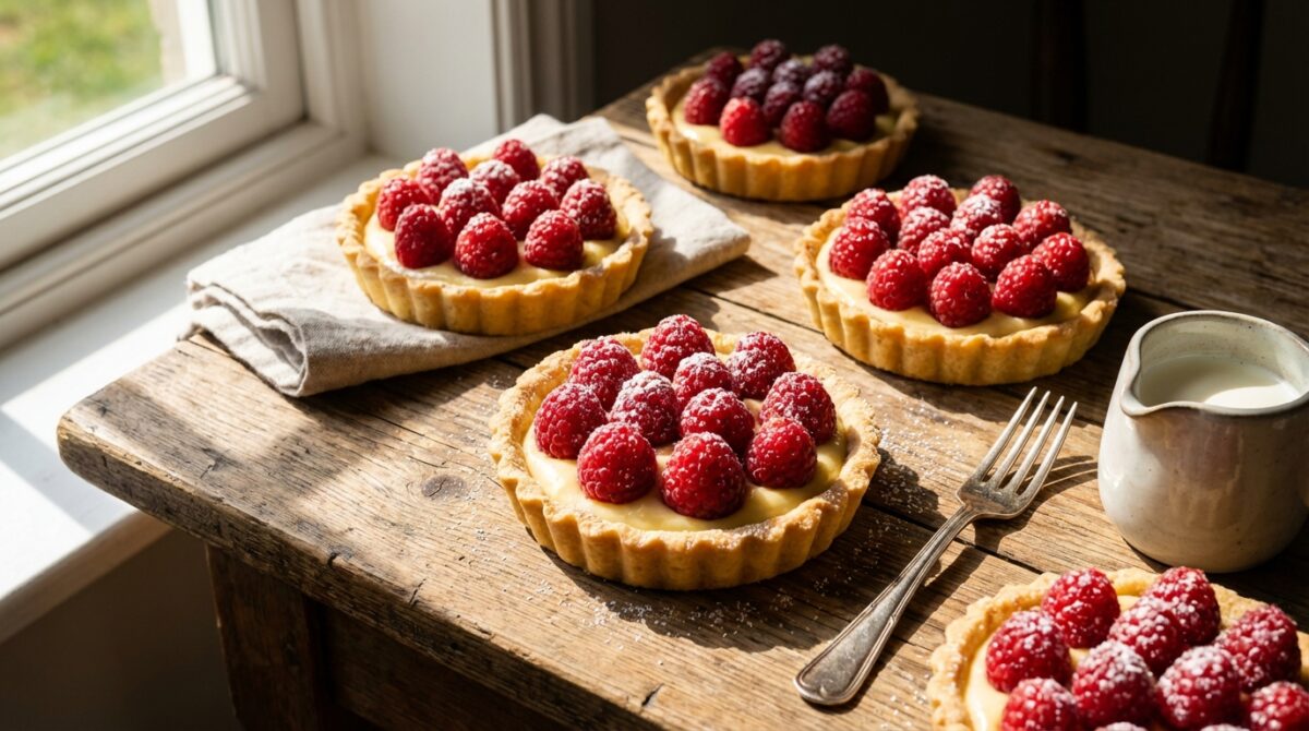 découvrez notre recette simple et rapide de tartelettes aux framboises, un dessert frais et délicieux qui impressionne à chaque fois.