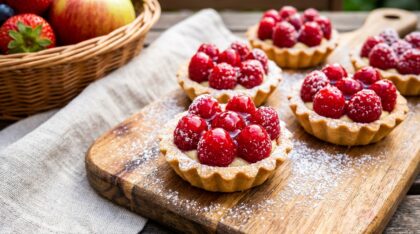 découvrez la recette facile et rapide des tartelettes aux framboises, un dessert frais et gourmand qui impressionne à coup sûr vos invités.