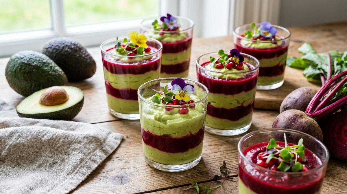 découvrez notre recette de verrine betterave et avocat, une idée apéritive saine et gourmande, parfaite pour régaler vos invités avec fraîcheur et saveurs.