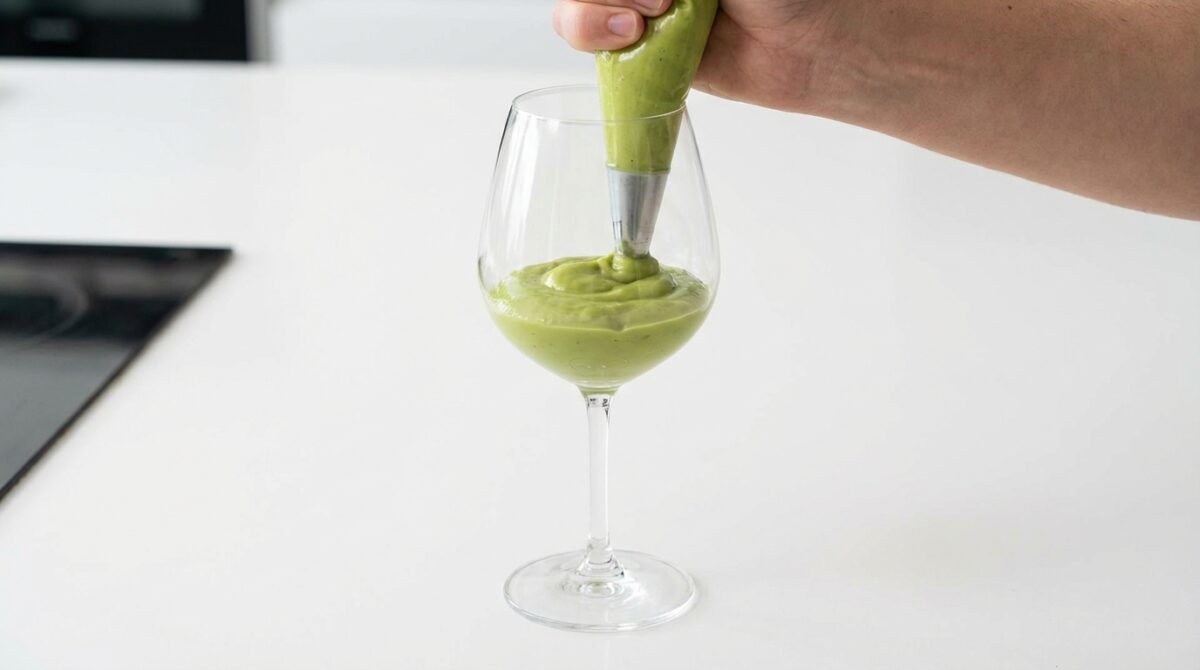 découvrez notre verrine alliant crème d’avocat, pamplemousse et crevette, une recette fraîche et raffinée idéale pour un apéritif plein de saveurs.