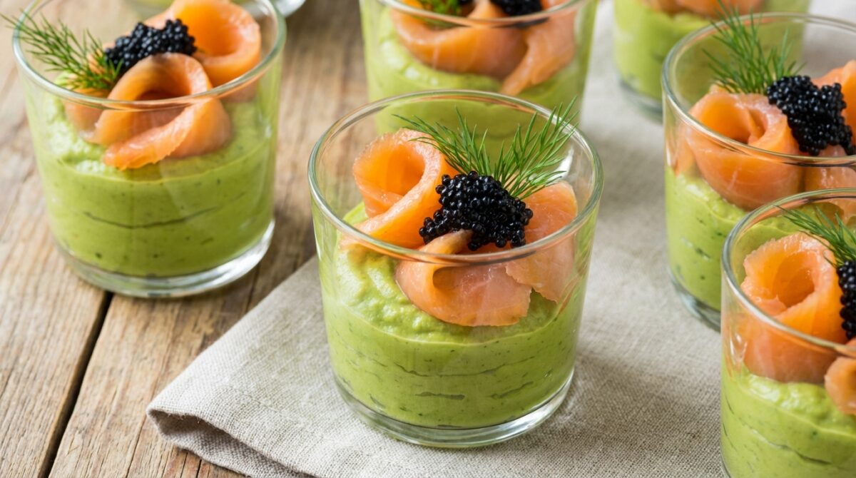 découvrez une recette facile et rapide de verrines apéritives à l'avocat et au saumon fumé, parfaites pour épater vos invités en quelques minutes.