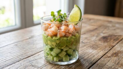 découvrez une recette rapide et rafraîchissante de verrines au tartare de concombre, avocat et crevettes, parfaites pour un apéritif léger et savoureux en quelques minutes.